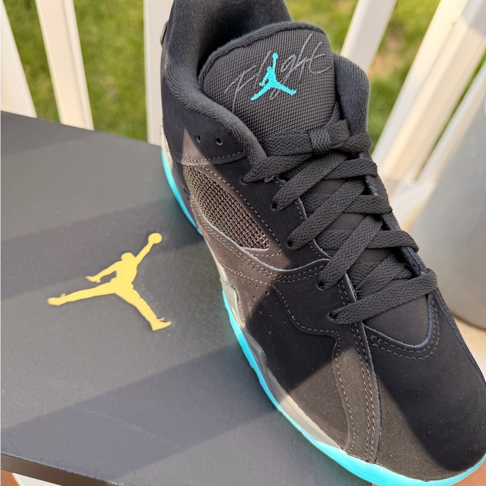 Jordan Men’s Sneakers in Black with Teal Accents